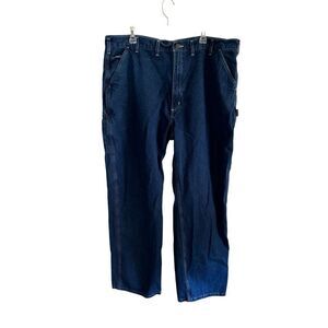 Men's Carhartt Dungaree Fit Jeans Size 44x32 100% Cotton Work Jeans